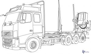 Truck lineart